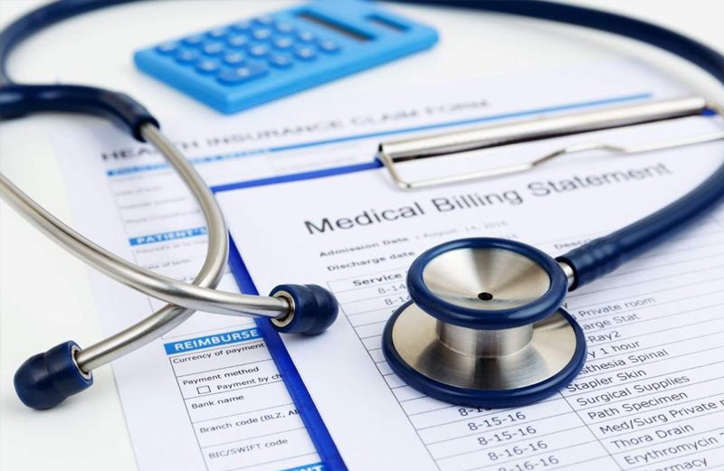 Modern medical office and hospital administrative desk